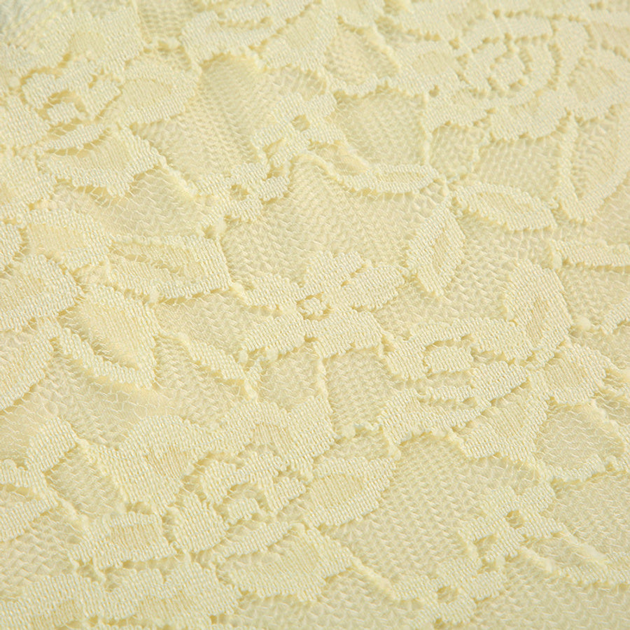 Stylish slight stretch lace tube design mini dress