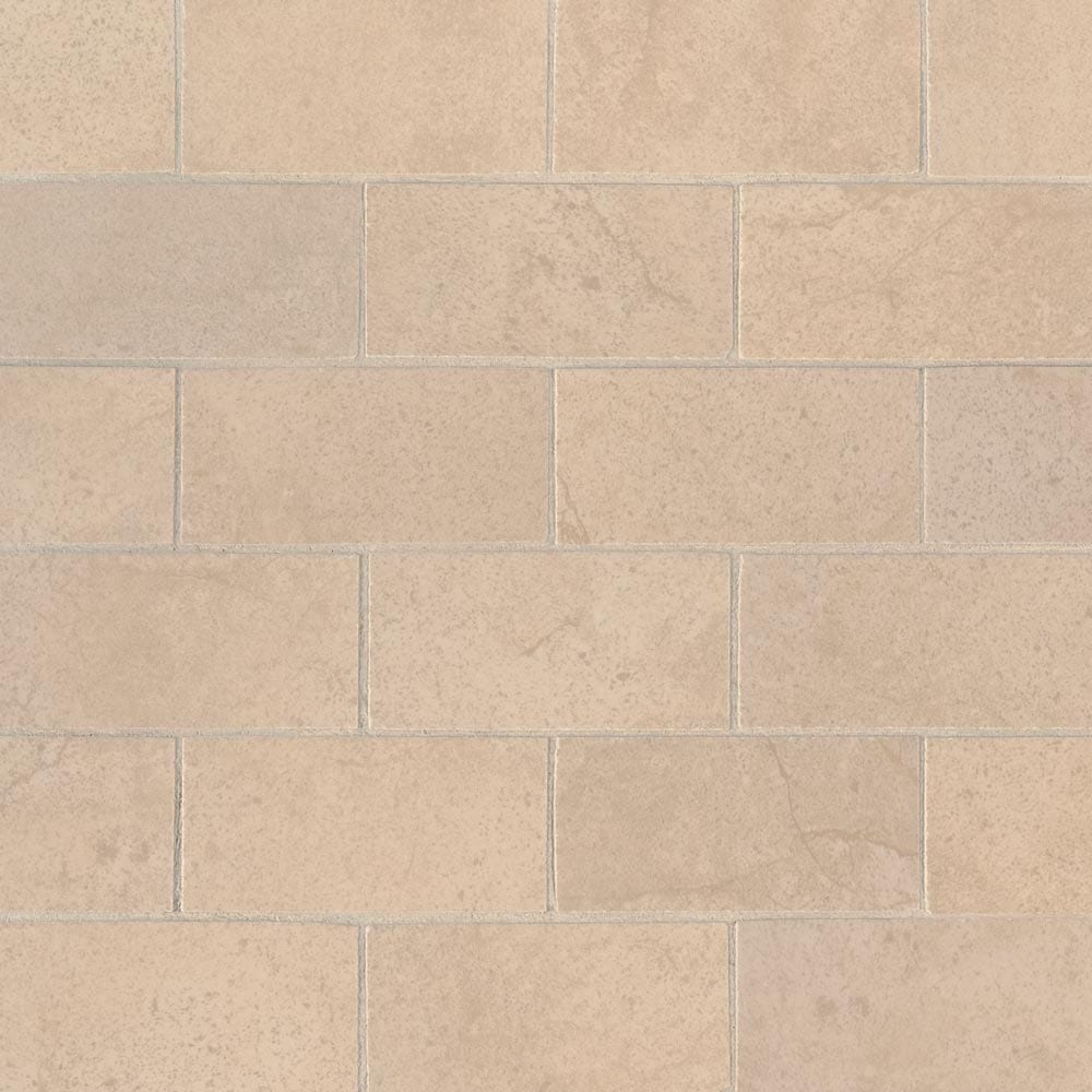 Aria Cremita 12"x12" Polished Porcelain Mesh-Mounted Mosaic Tile 2"x4" - MSI Collection