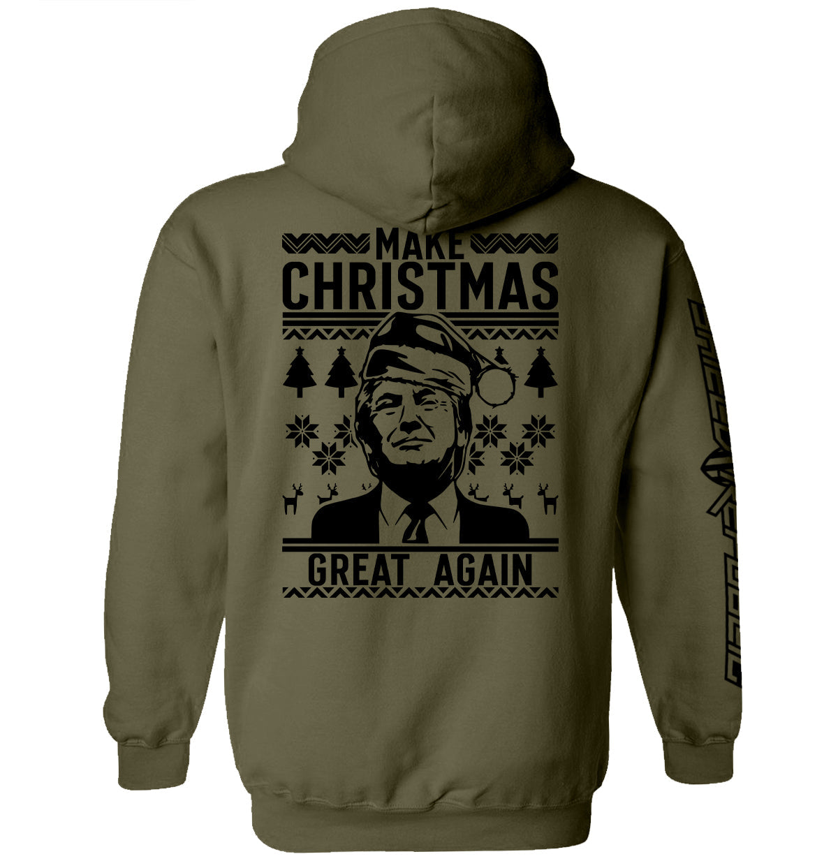 Make Christmas Great Again Trump Sweater Print