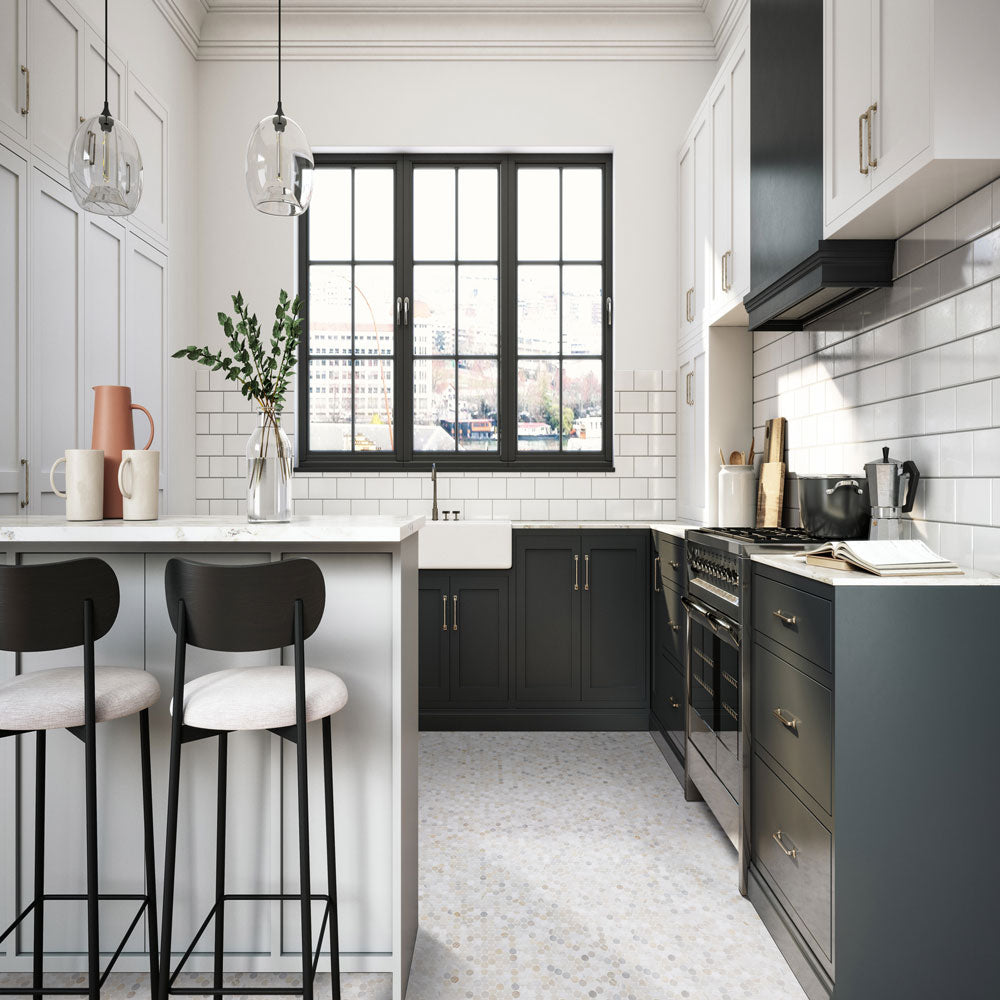 Athena Gold 12"x12" Pennyround Honed Marble Mesh Mounted Mosaic Tile - MSI Collection