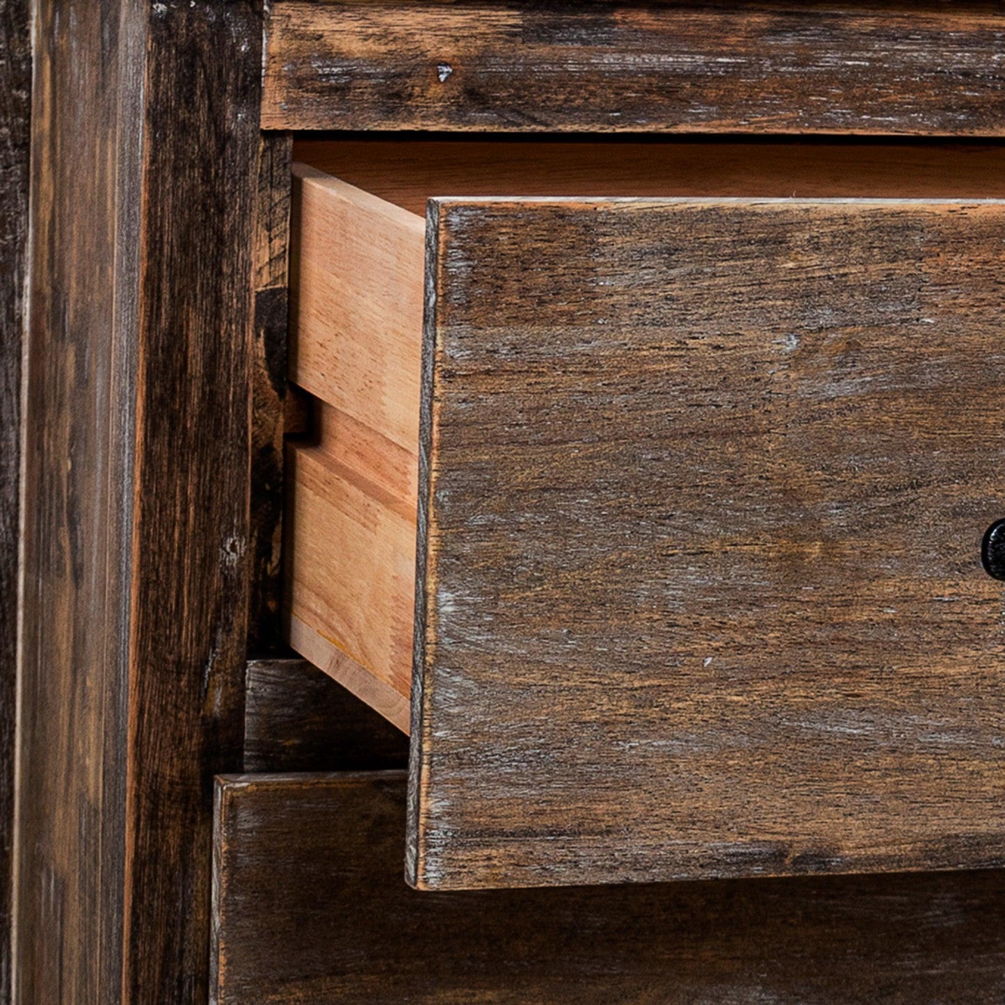 Farmhouse Solid Wood Bedroom Nightstand Side Table