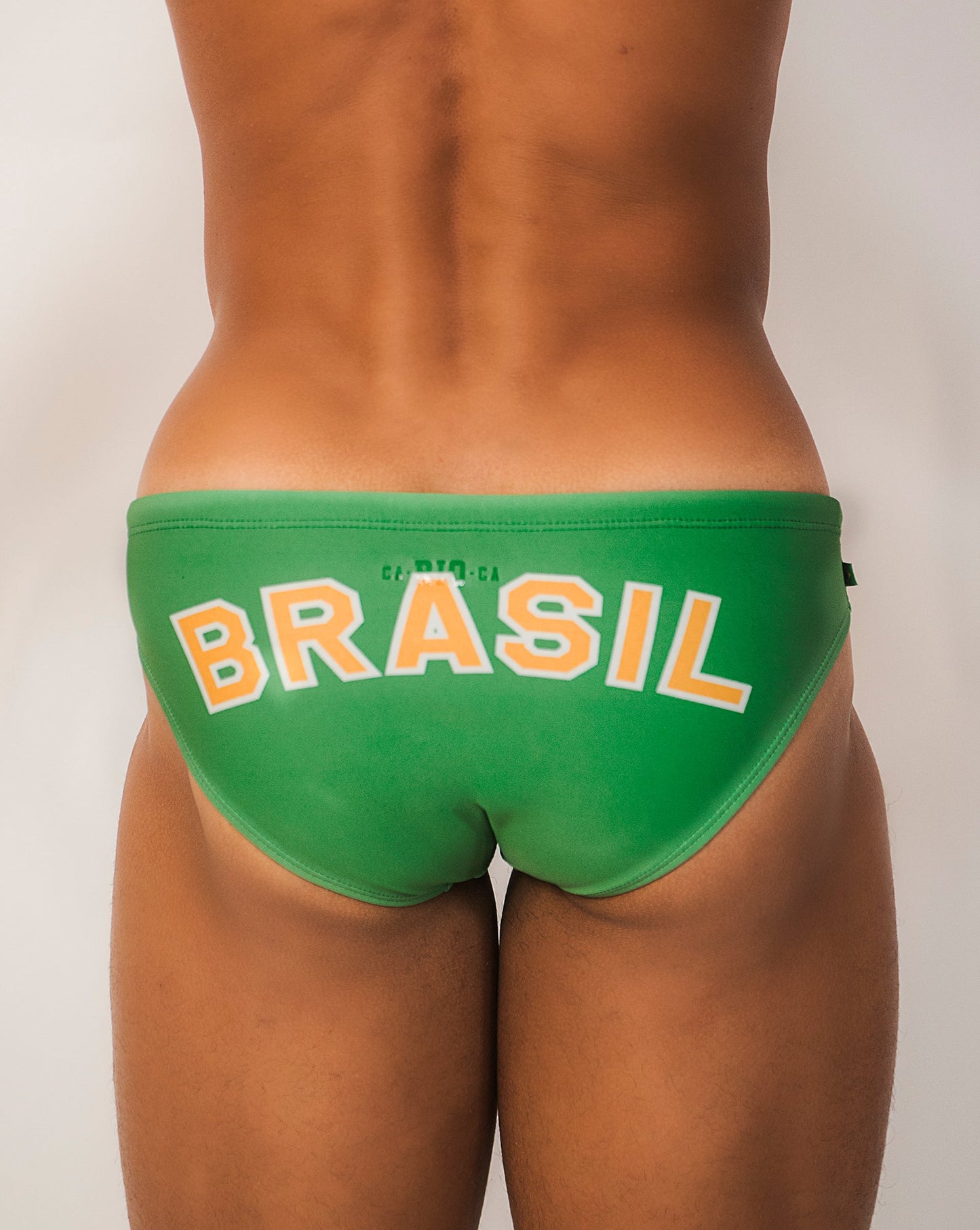 TEAM BRASIL FLAG SUNGA - Men's Designer Swimwear - Men's Brazilian Sunga