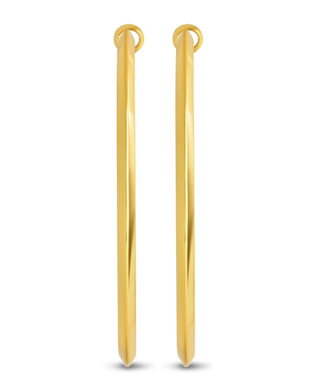 Leona Polished Hoop Earrings