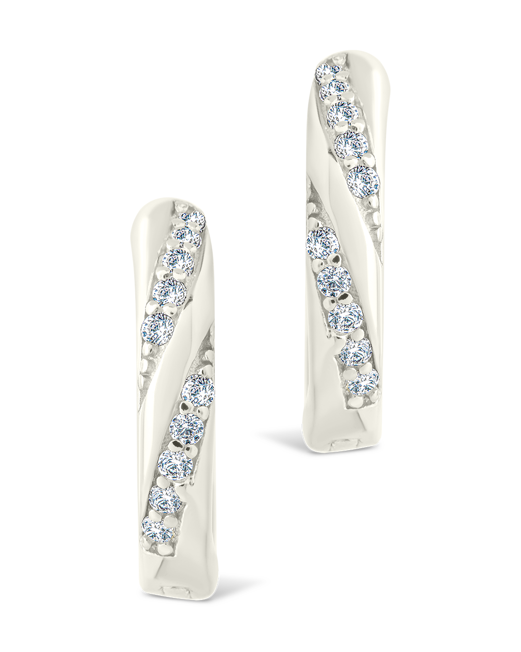 Sterling Silver Adelise Micro Hoops