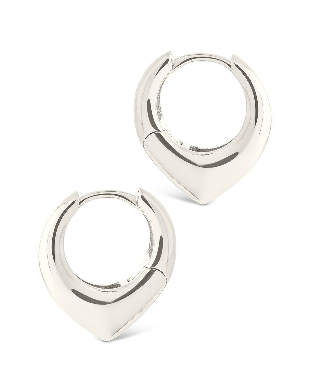 Colby Pointed Teardrop Hoops