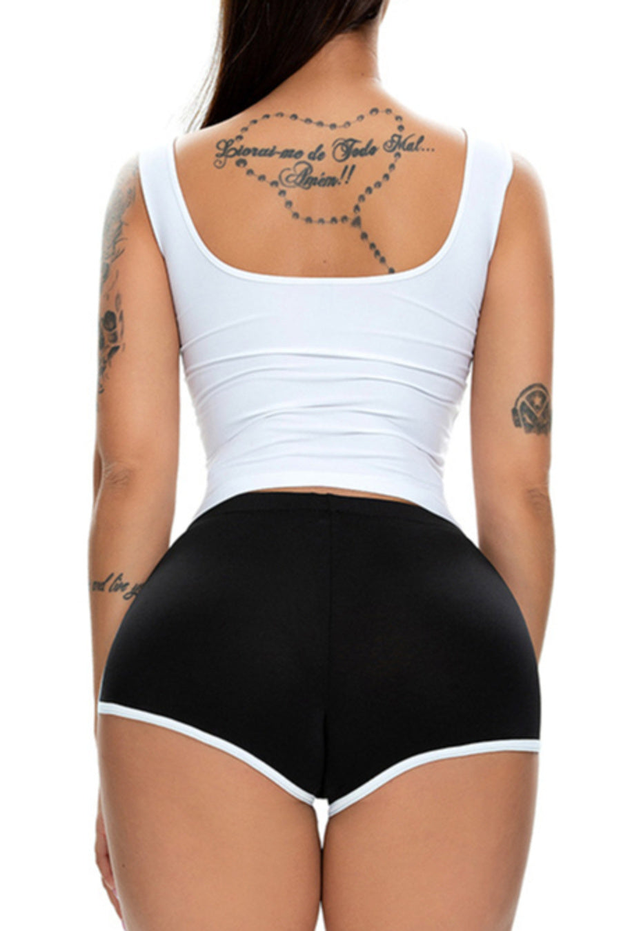 Casual slight stretch 13 colors slim mid waist shorts (only shorts)