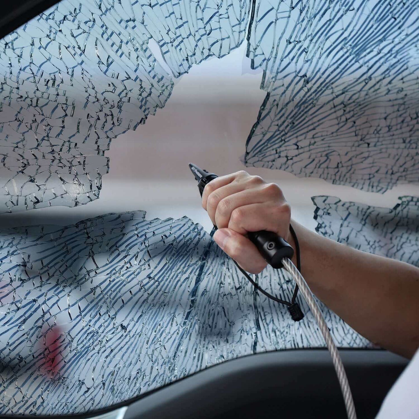 Stinger Whip Car Emergency Tool (Black) + Personal Alarm