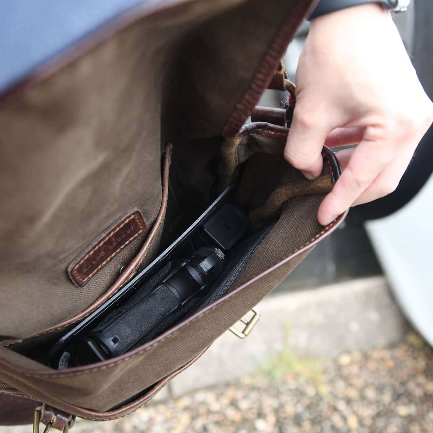 3 in 1 Bedside Holster, Mattress Holster, Bed Holster (USA Flag Sticker)