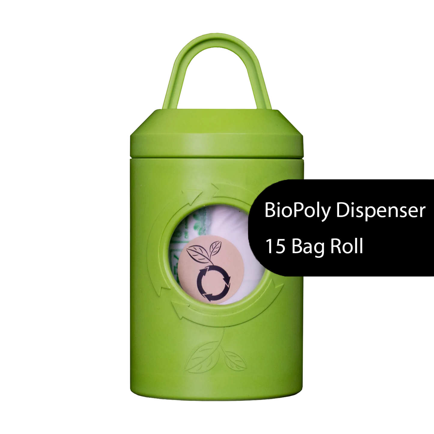 beyondGREEN Dog Poop Bag Leash Dispenser – Clip-On Holder Fits Standard Rolls – Durable & Portable