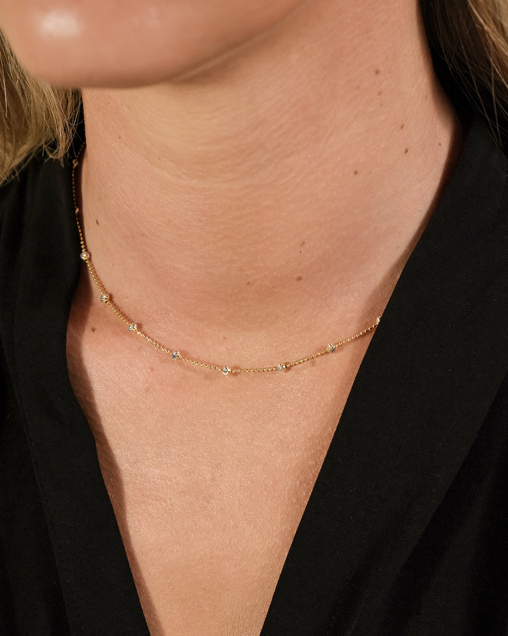 Rumor Stationed CZ Necklace