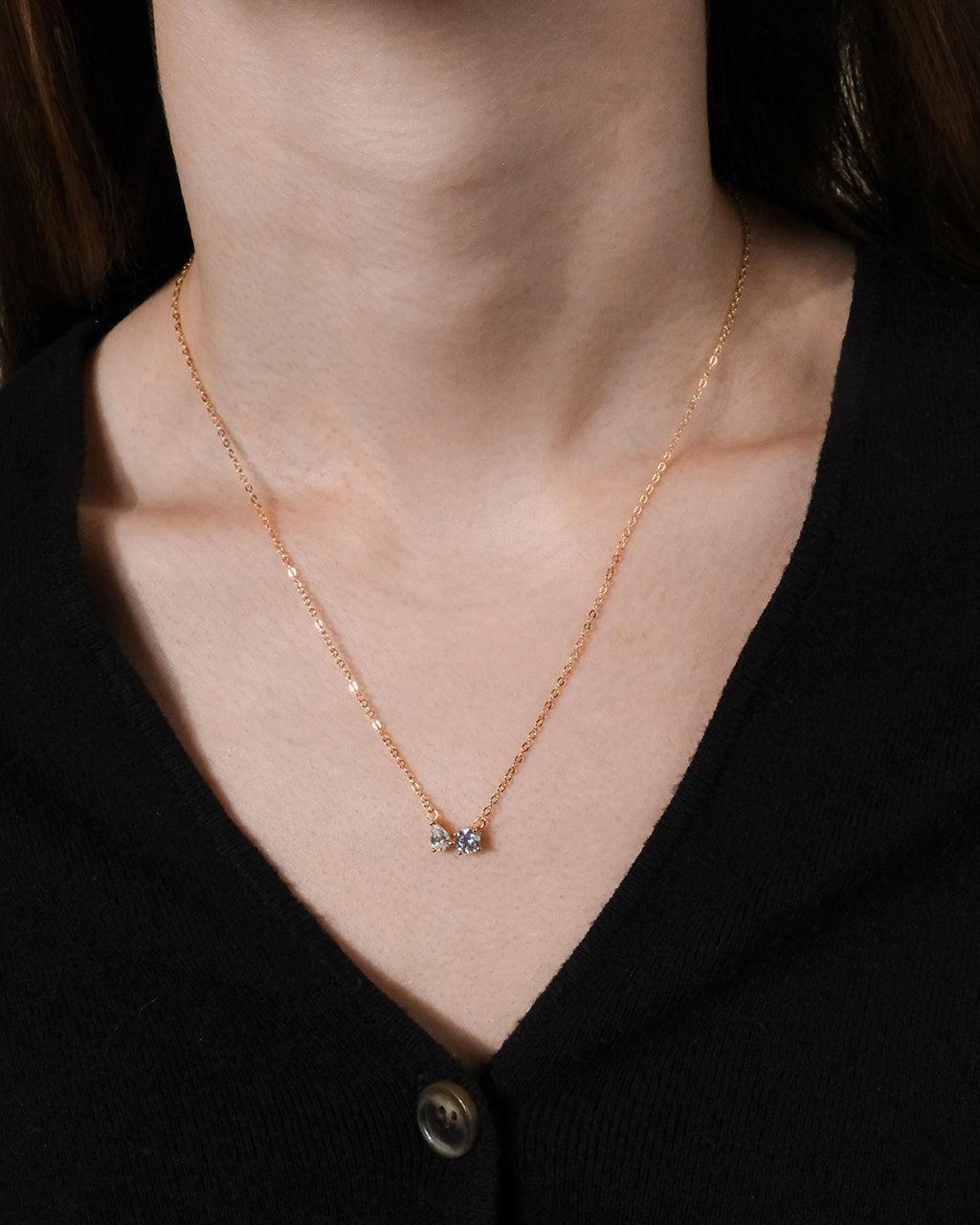 Sterling Silver Carolyn CZ Necklace