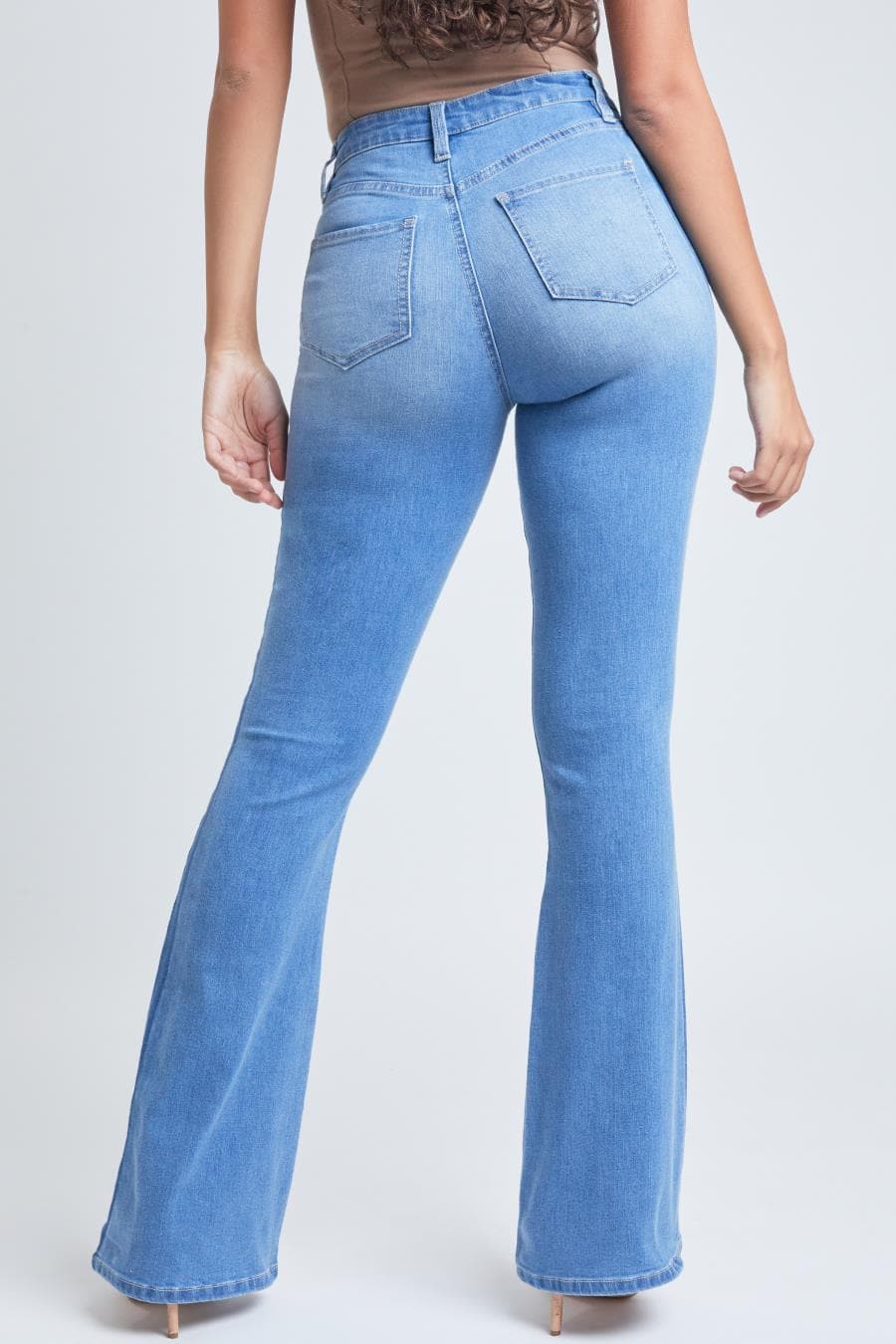Women's Flare Jeans With Shadow Side Panel