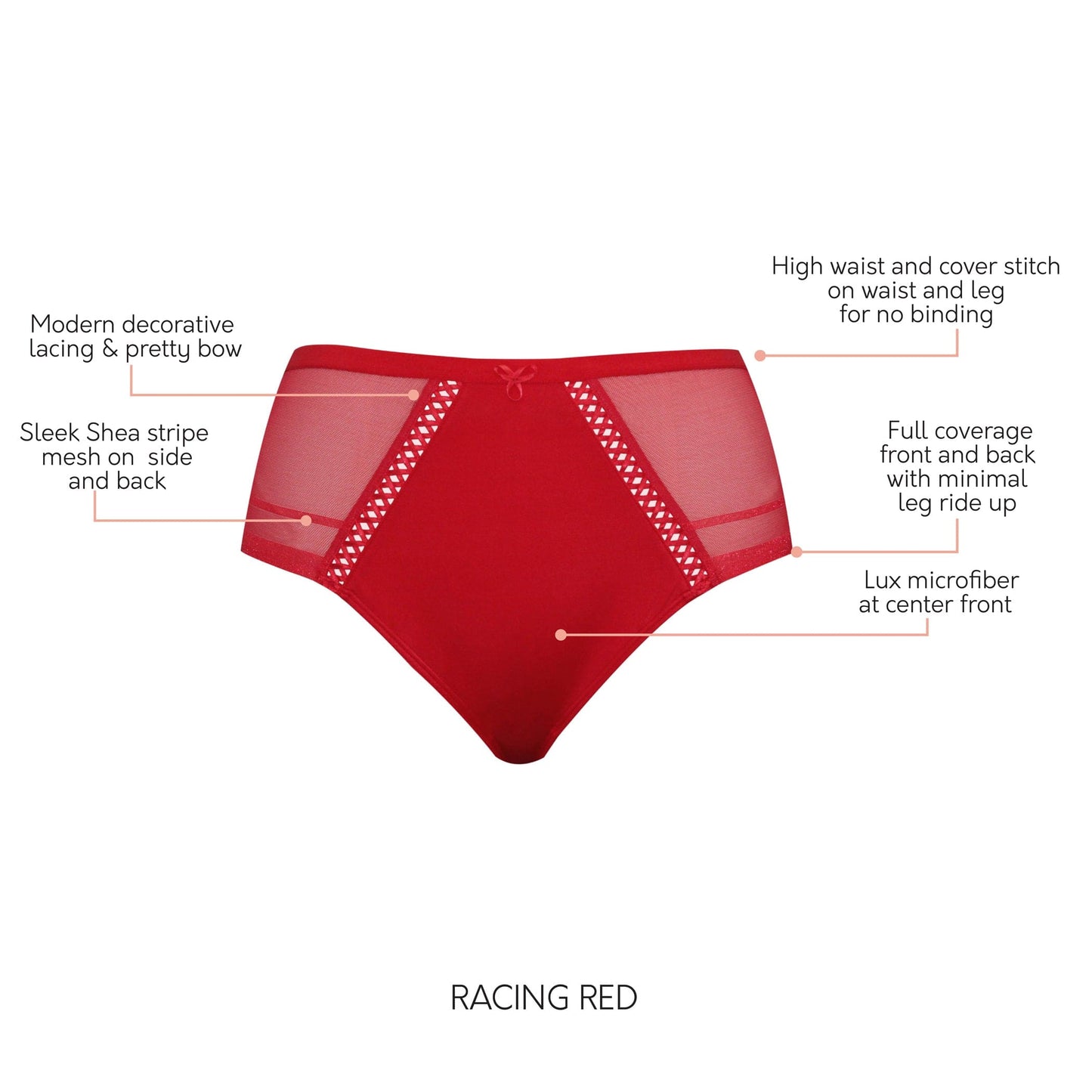 PARFAIT Shea Full Coverage Brief P60632 - Racing Red