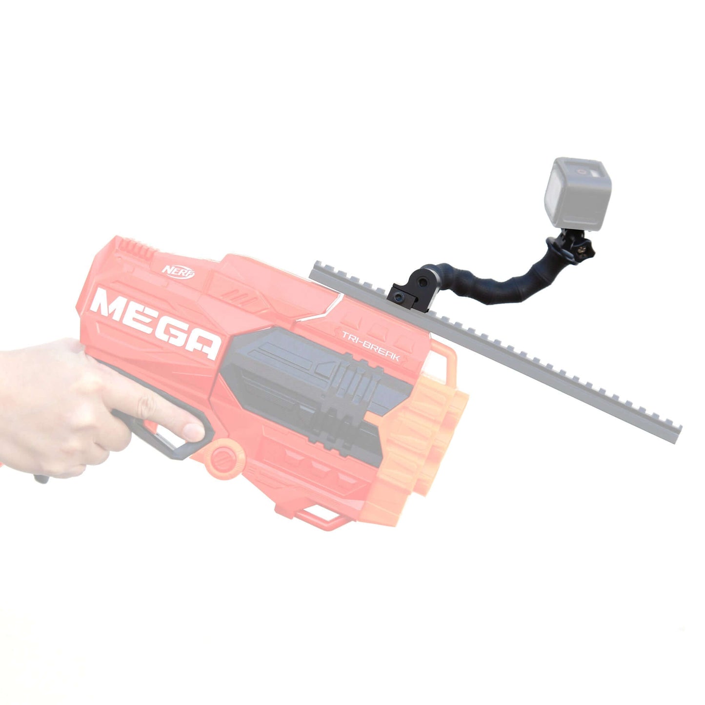 Stinger Python Action Camera Flexible Arm and Rail Mount For Picatinny and Weaver Rail System