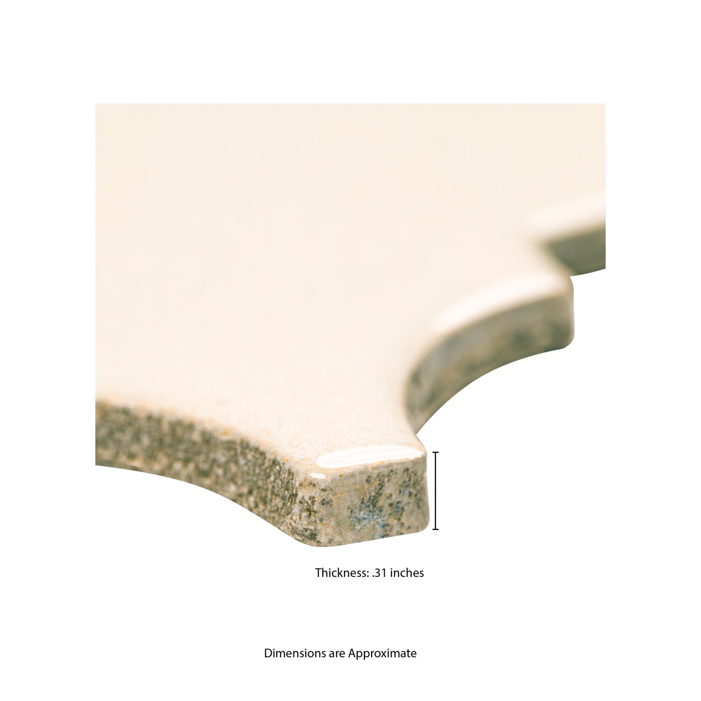 Antique White Arabesque 10.83" x 15.5" Glazed Ceramic Mesh-Mounted Mosaic Wall Tile Pattern-MSI Collection