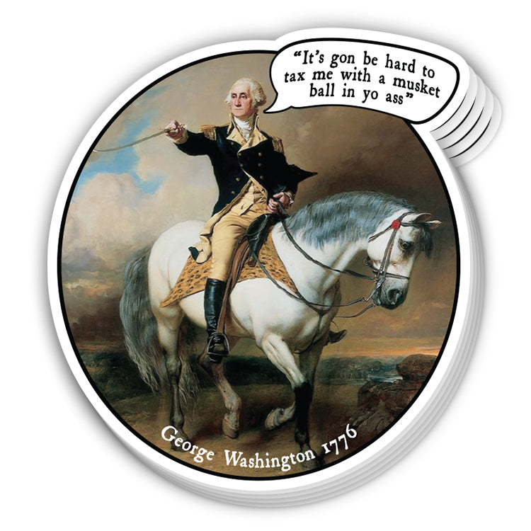 It's Gon Be Hard To Tax Me Circle Decal