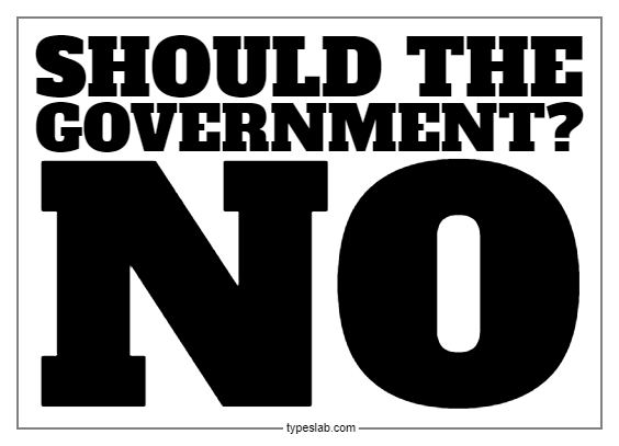 Should the Government Yard Sign 18" x 24" #3