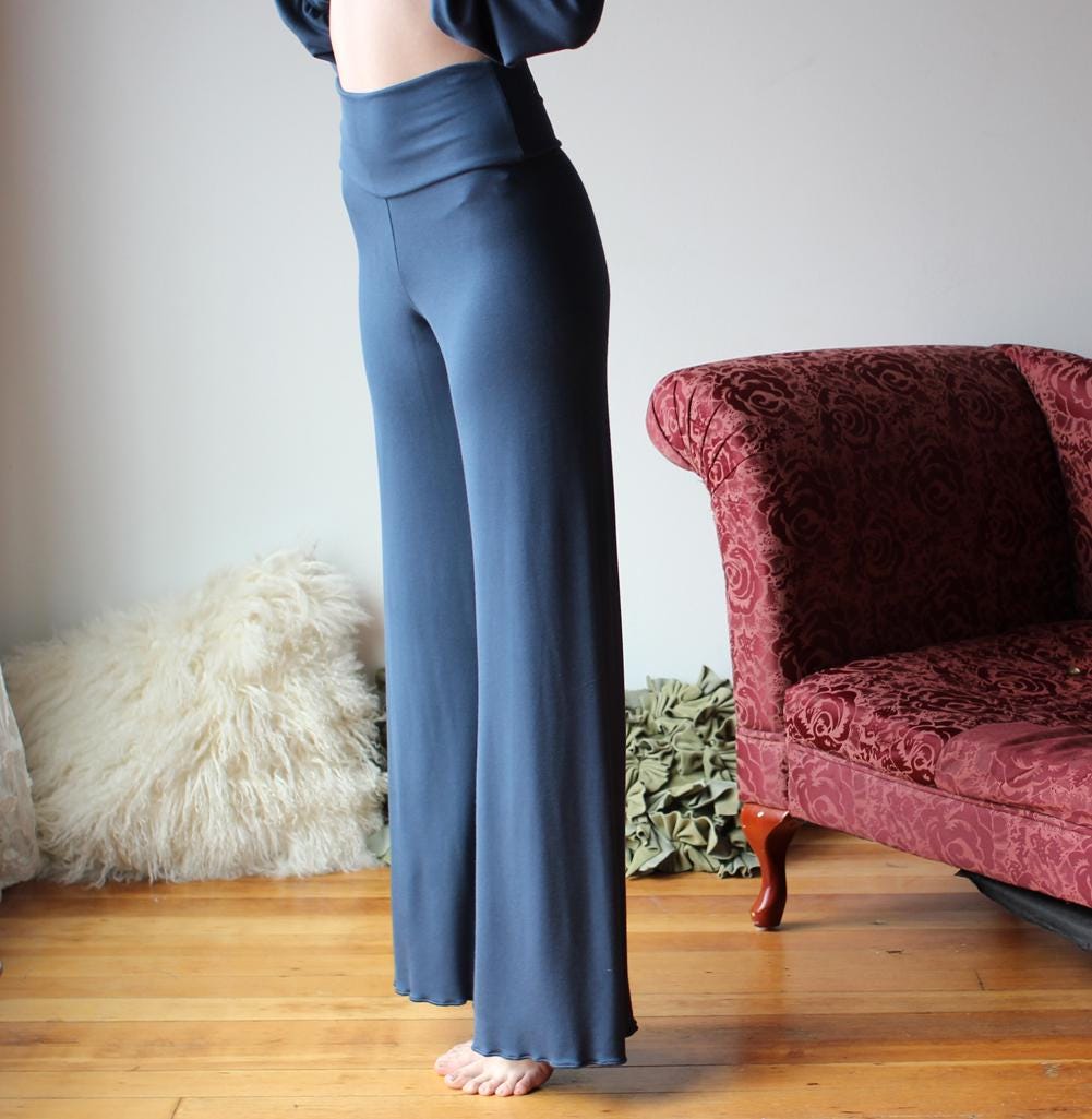 Wide Leg lounge pants with a Foldover Waist