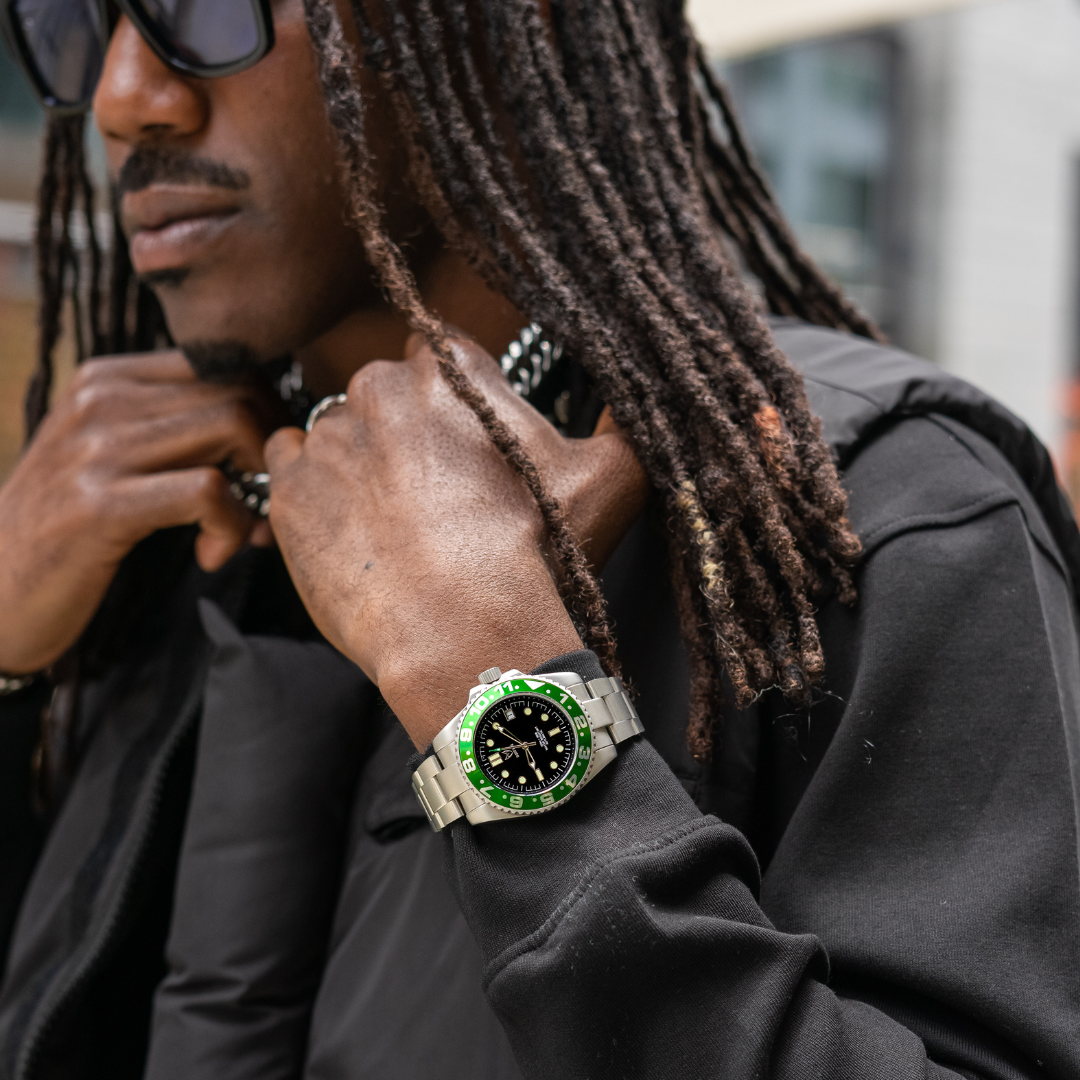 VO124SS - AUTOMATIC VOYAGER SILVER/GREEN