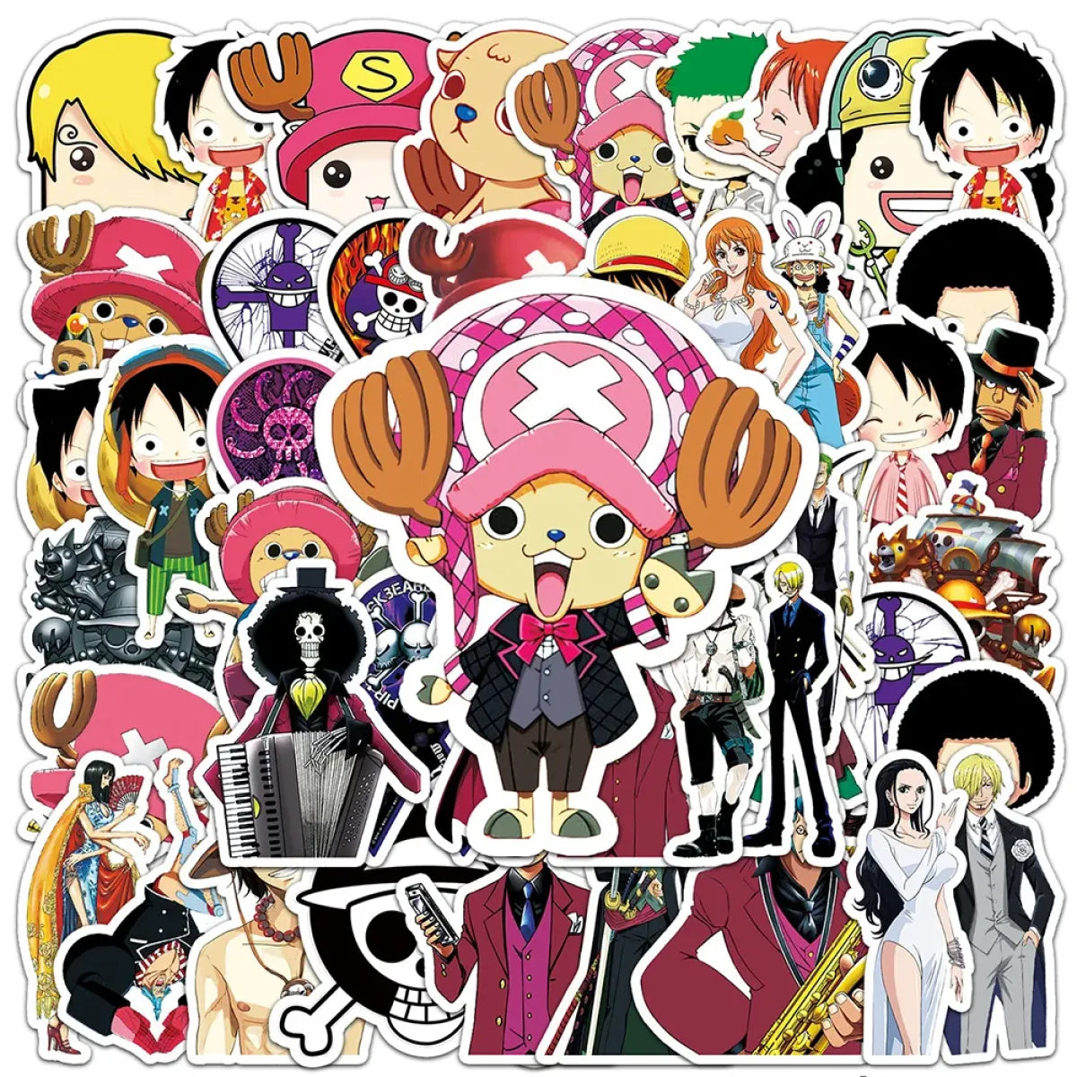 ONE PIECE Stickers - Luffy, Zoro, Chopper