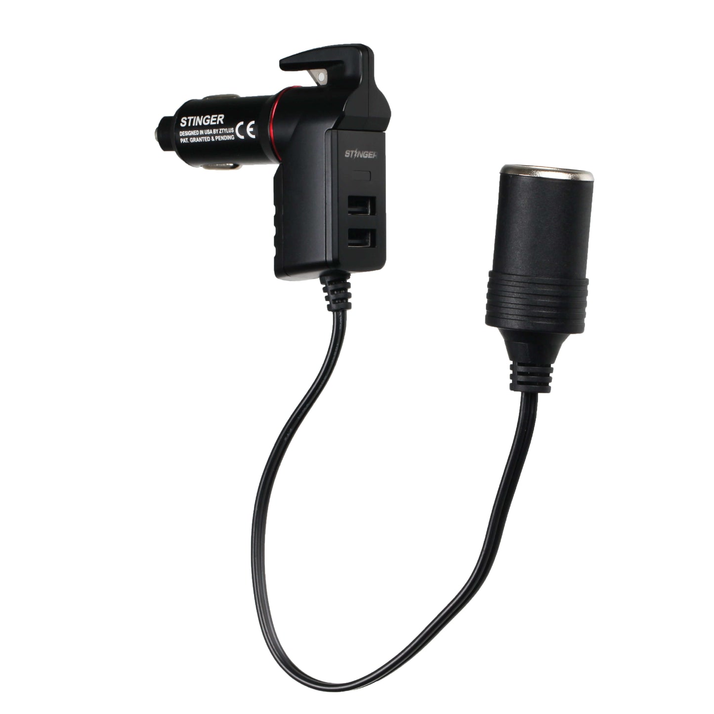 Stinger USB Car Phone Charger Emergency Tool with Single Cigarette Lighter Connection