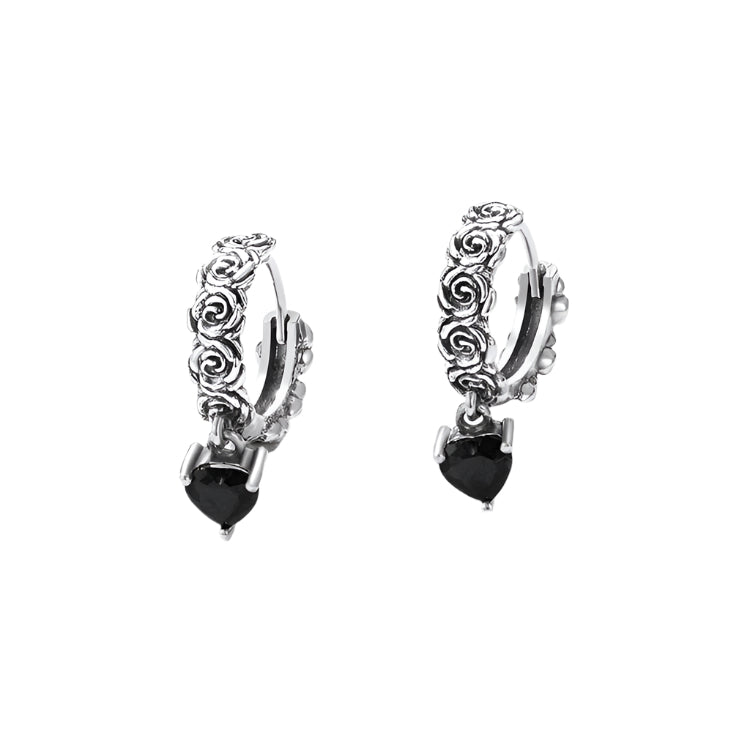 Mysterious Rose Butterfly & Coffin Gothic Earrings