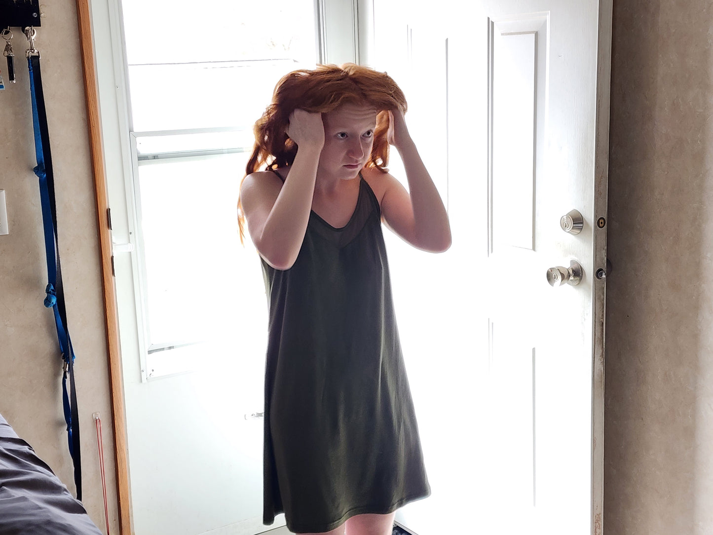 Scoop Neck Spaghetti Strap Lounge Dress