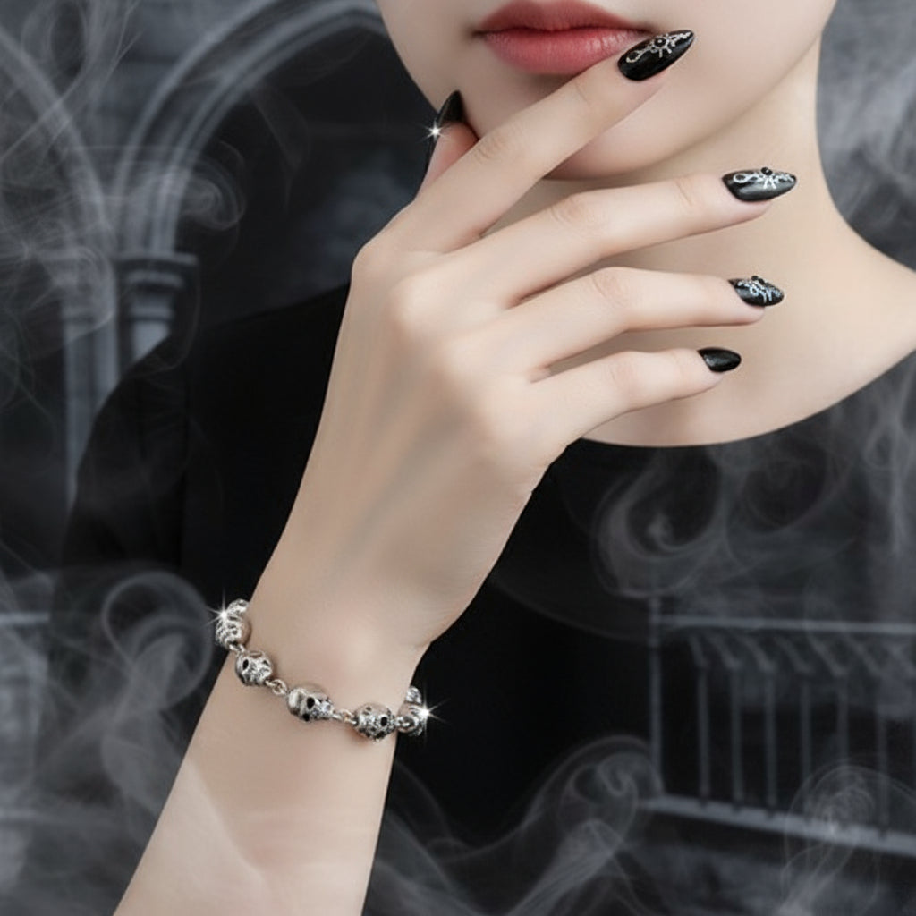 Street Rebel Gothic Skull Bracelet