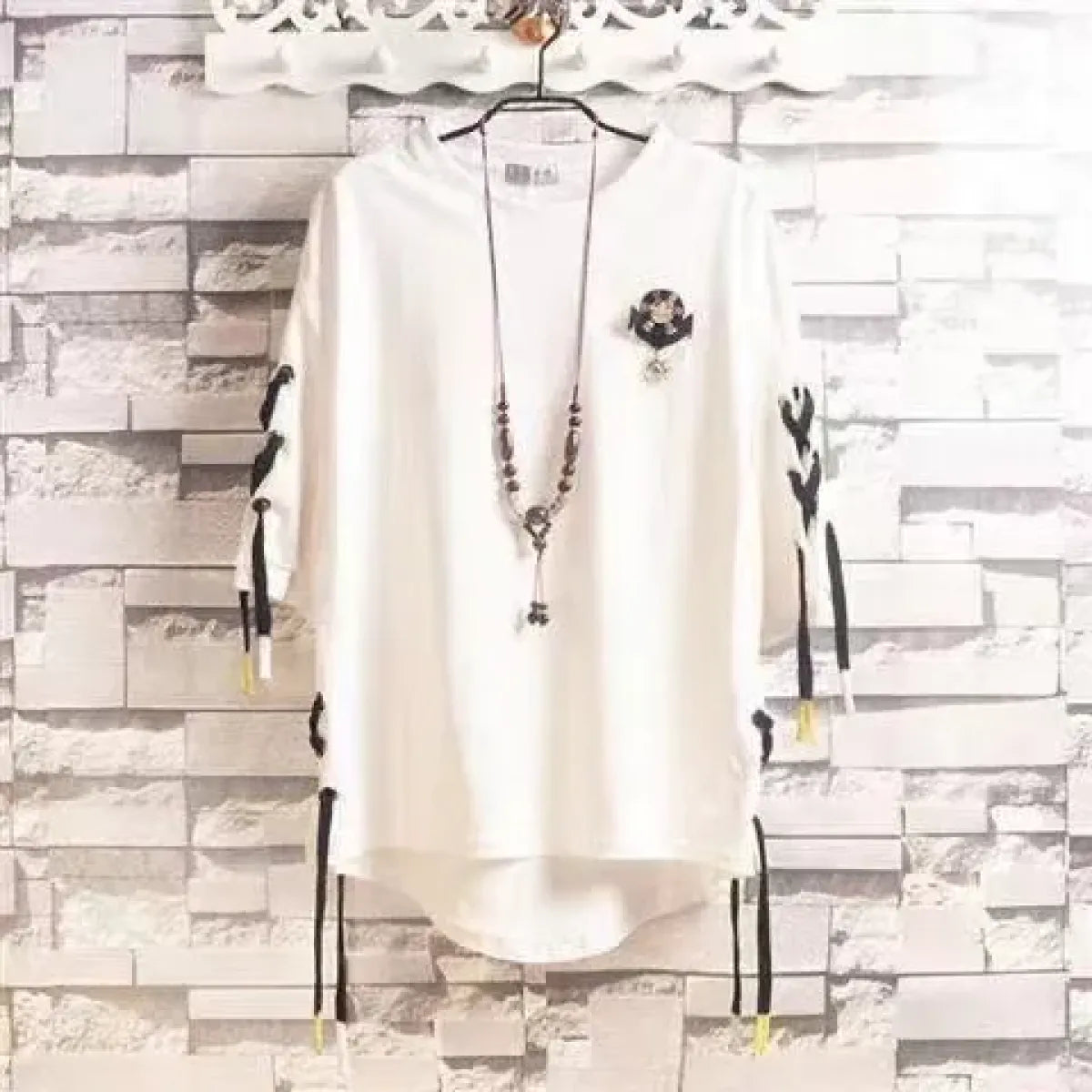 Techwear Lace-Up T-Shirt