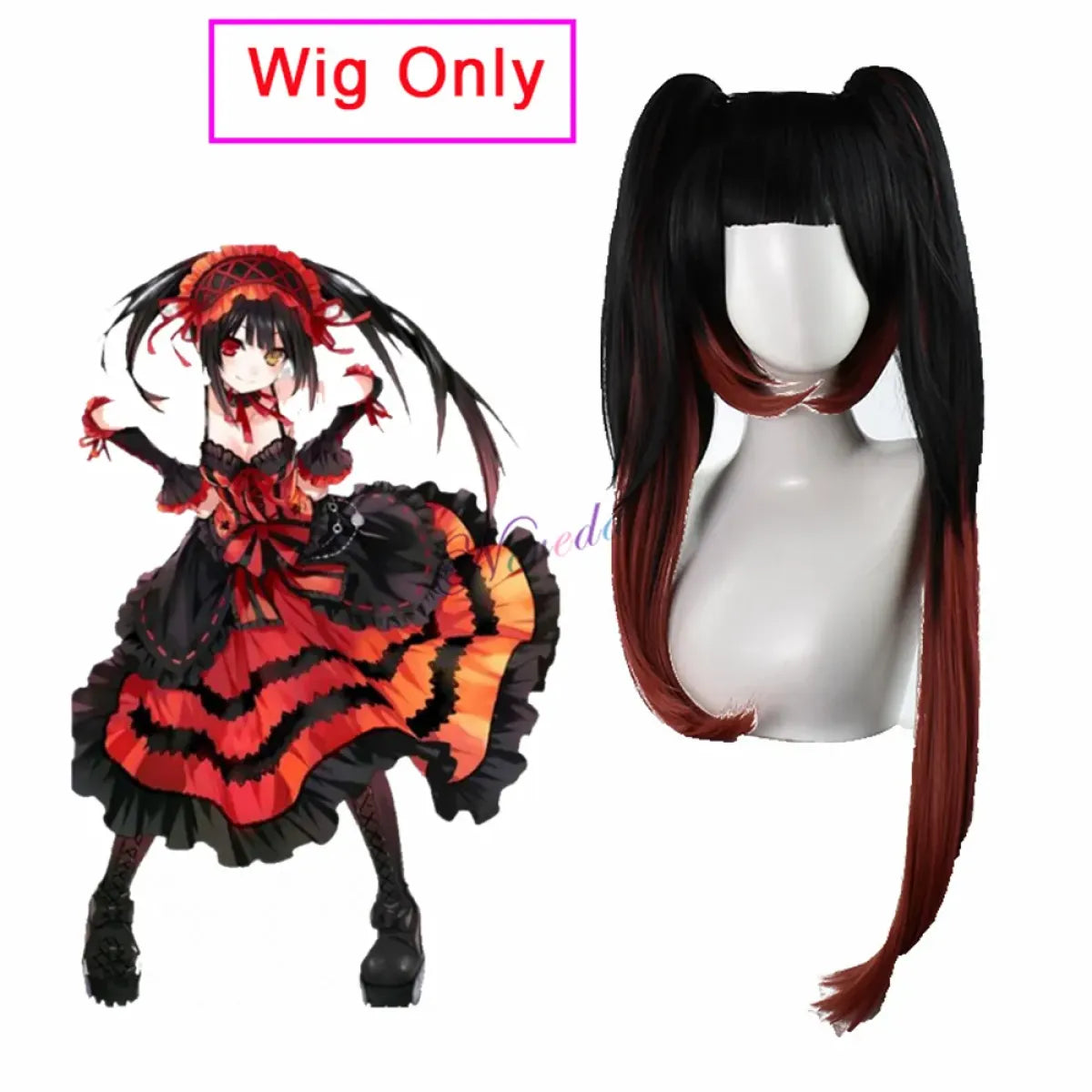 DATE A LIVE Tokisaki Kurumi Gothic Lolita Cosplay Set