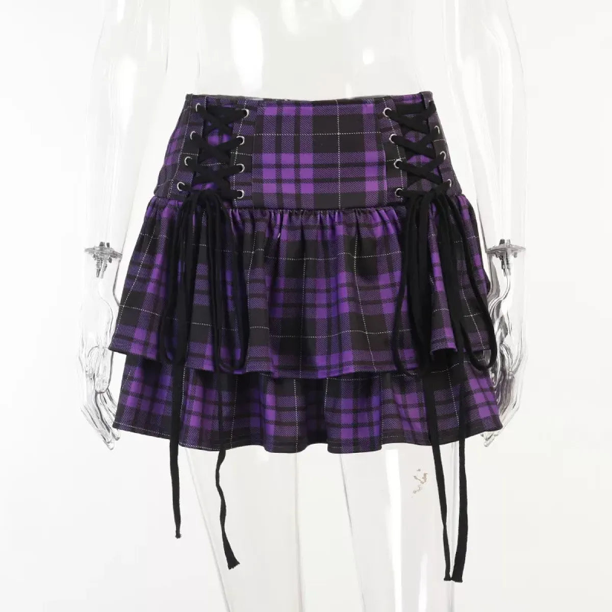 Vintage Plaid Mini Skirt