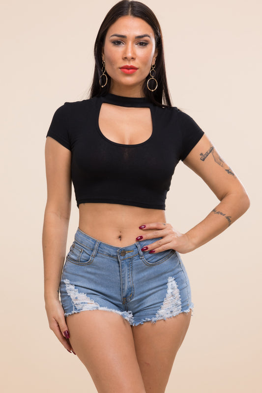 New stretch pocket denim shorts