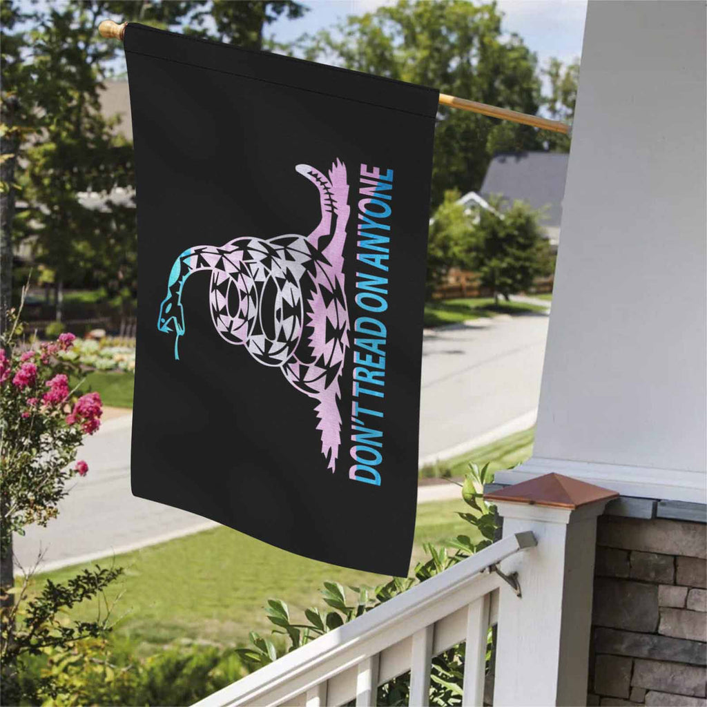 Don't Tread on Anyone - LGBT trans Two Sided Flag