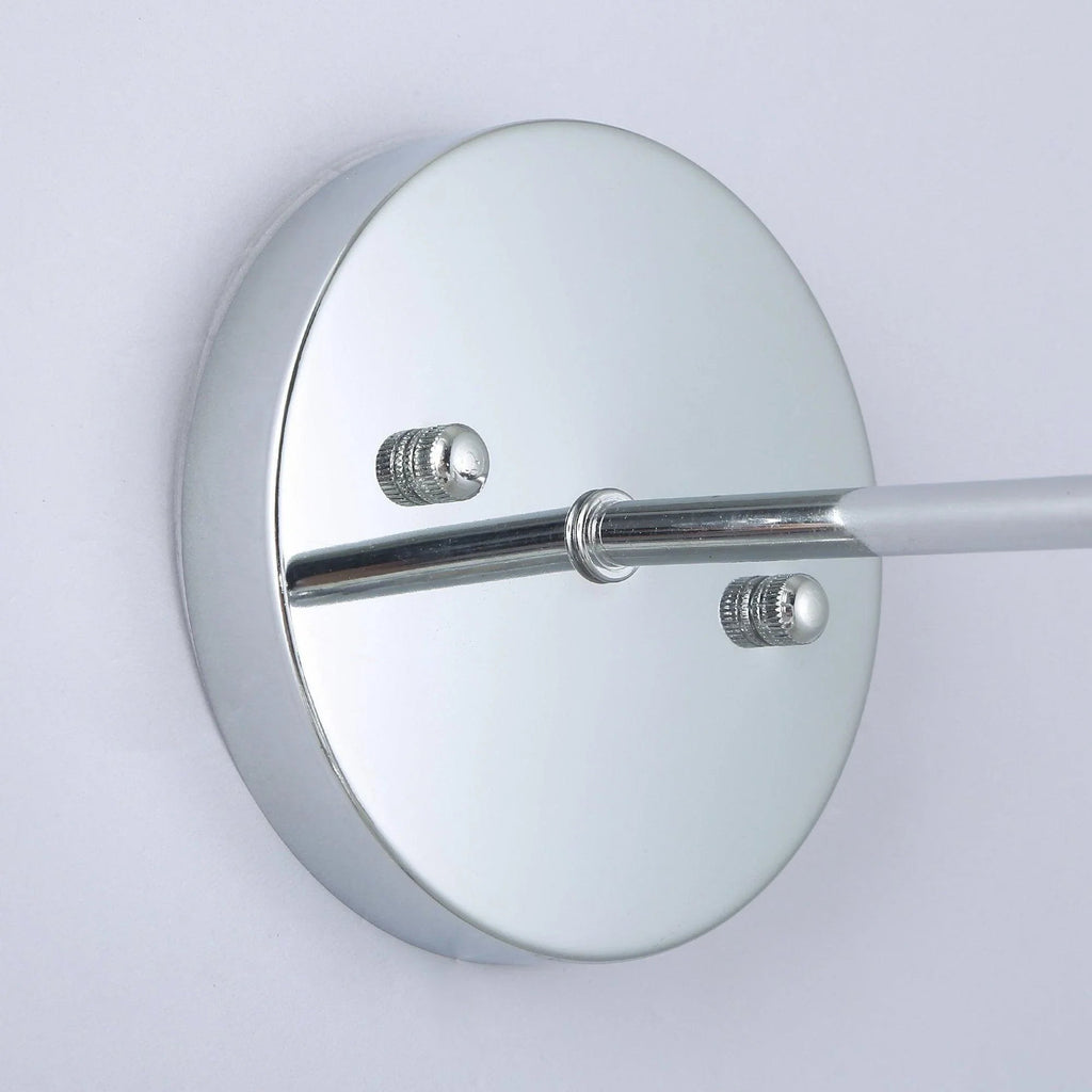 1-Light Modern Silver Wall Scone Light