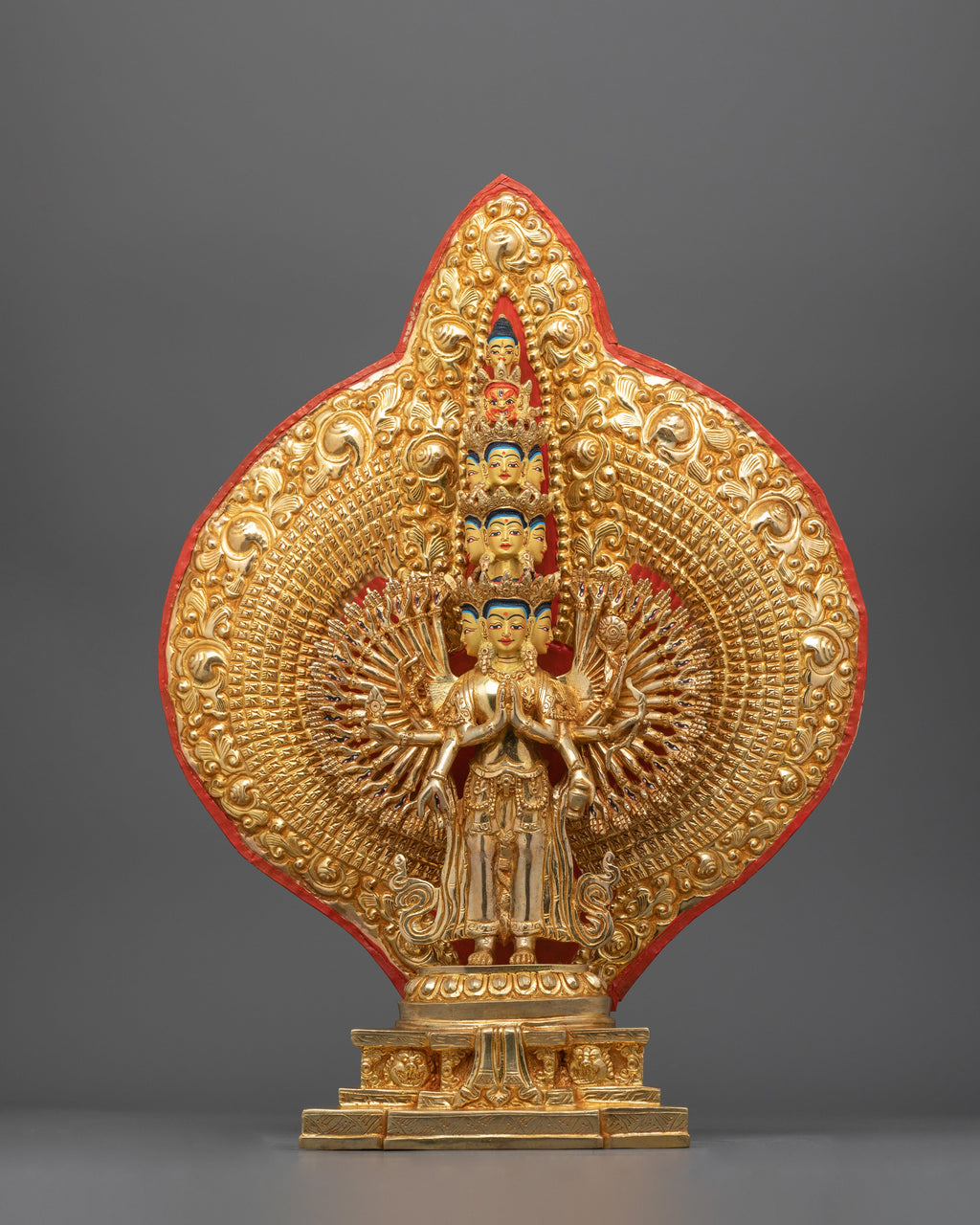 1000-Armed Chenresig Sculpture | Handcrafted Compassionate Buddha