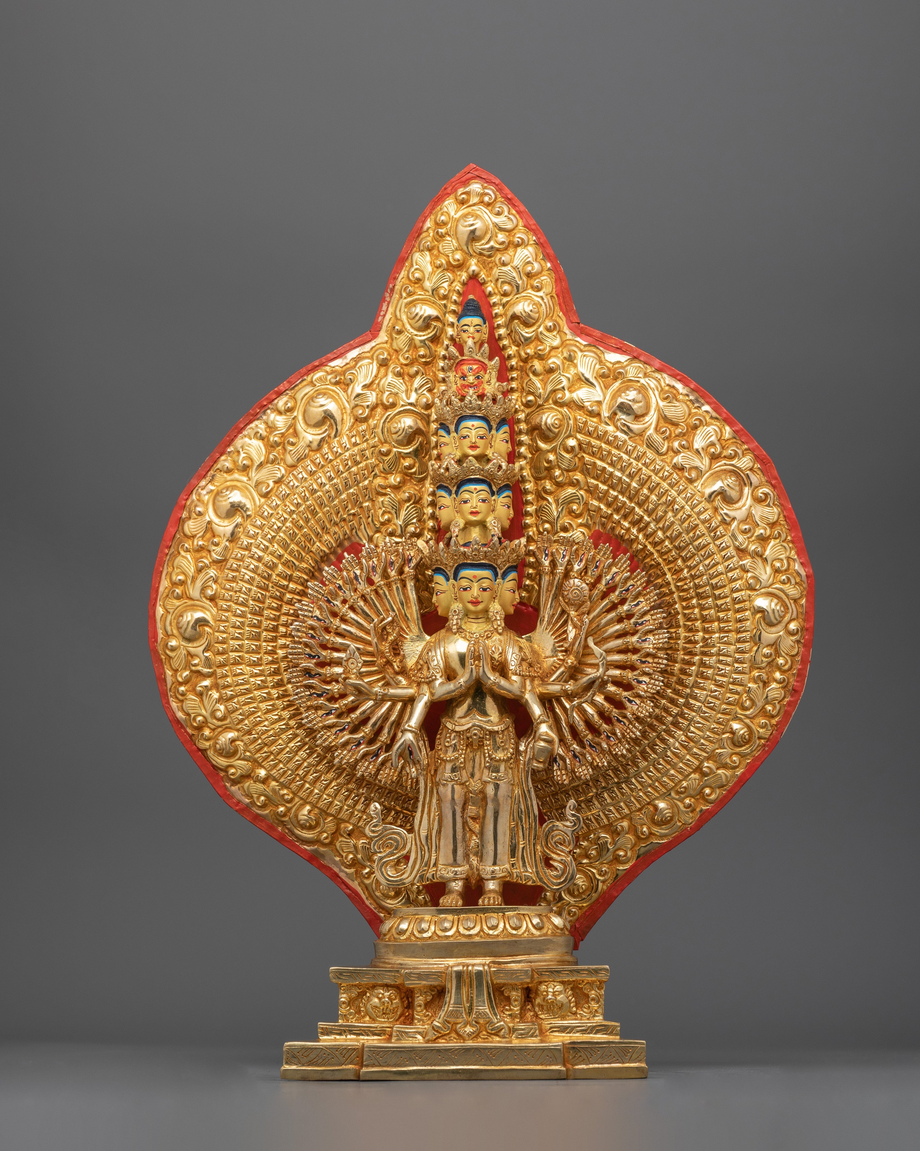 1000-Armed Chenresig Sculpture | Handcrafted Compassionate Buddha
