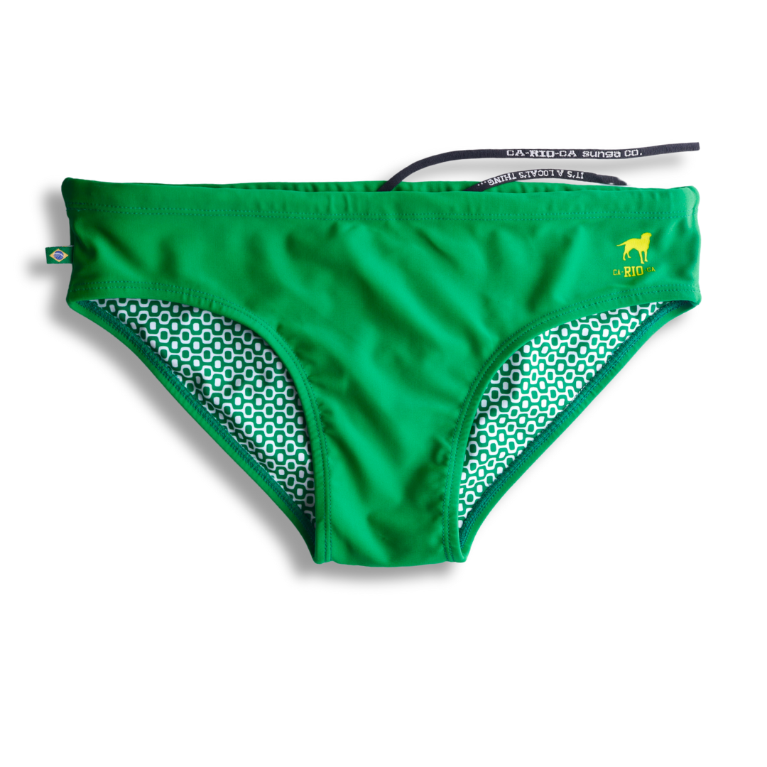 Hortelã Green solid Men's Swimming Sunga - Beachwear for Men