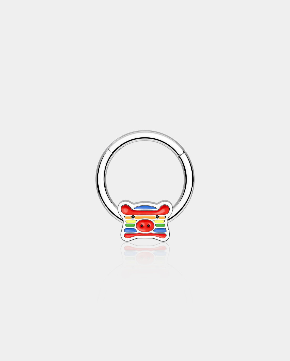 Oufer X Roly Rainbow Pig Segment Septum Ring