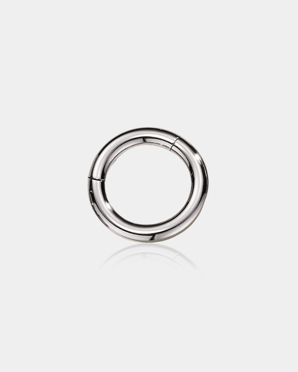 10G Septum Ring Titanium Hinged Segment Hoop