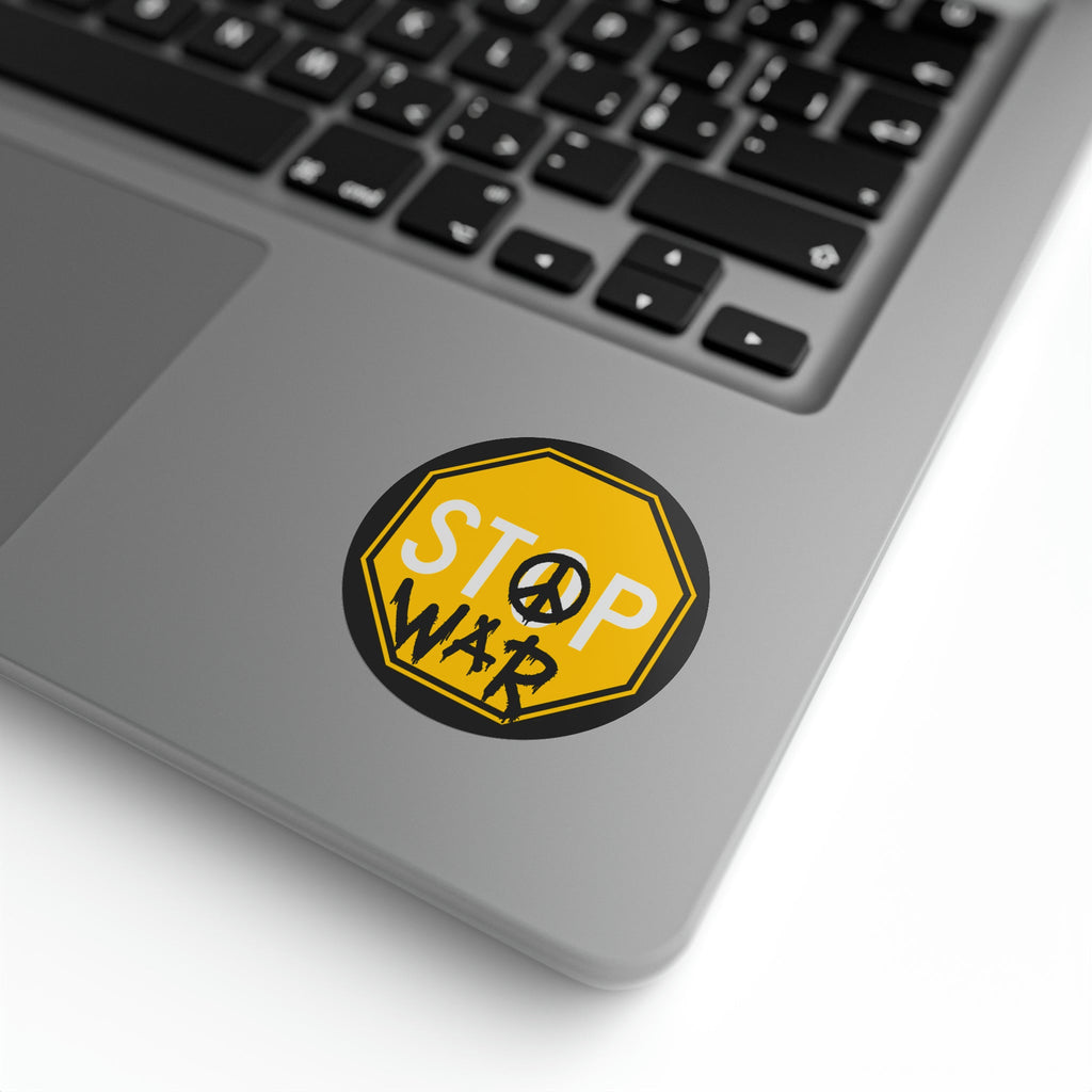 Stop War - Round Sticker Label Rolls