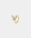 14K Gold CZ Butterfly Tragus Earring
