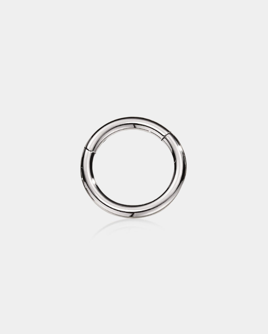12G Septum Ring Titanium Hinged Segment Hoop