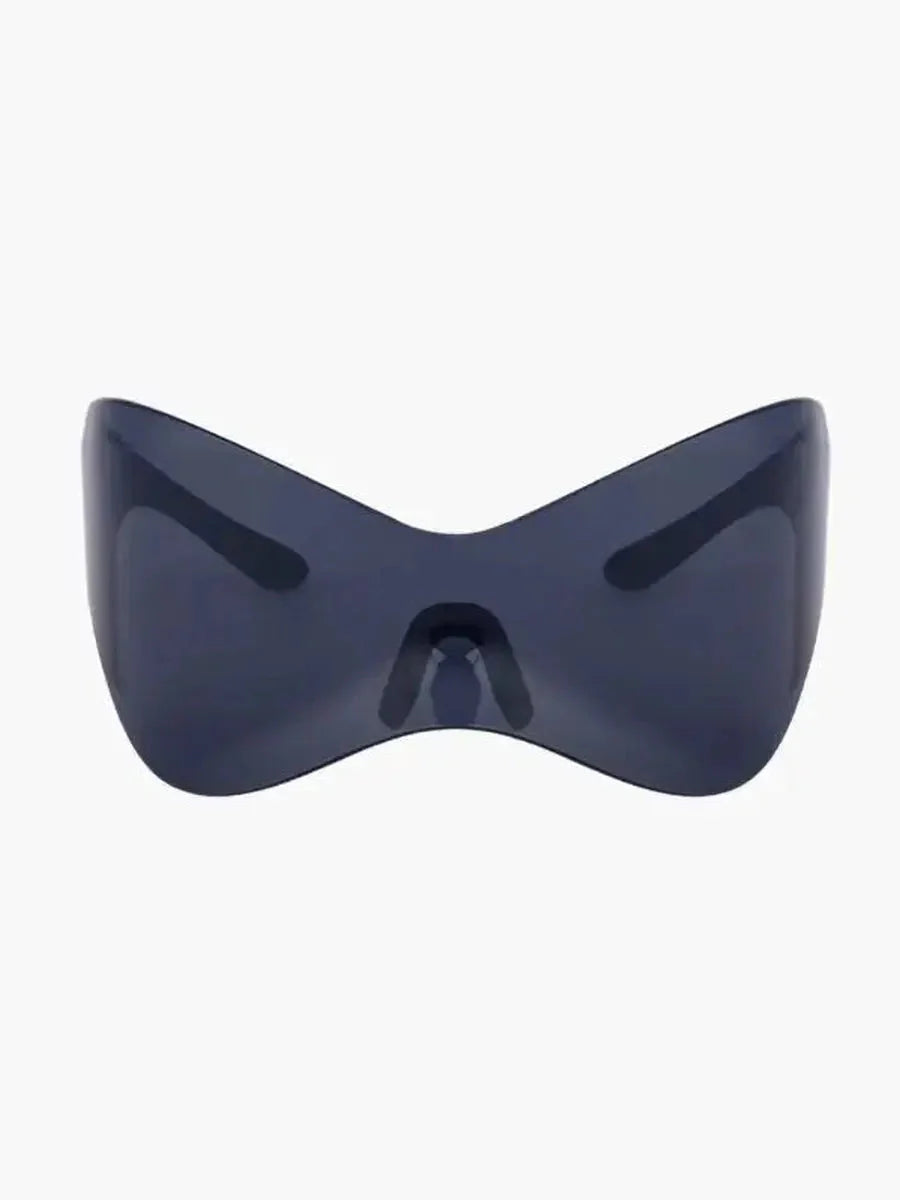 'Glider' Streamlined futuristic oversized sunglasses