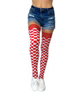 Game Day! - Red & White Thigh-Highs