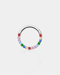 Colorful Front CZ Septum Daith Ring