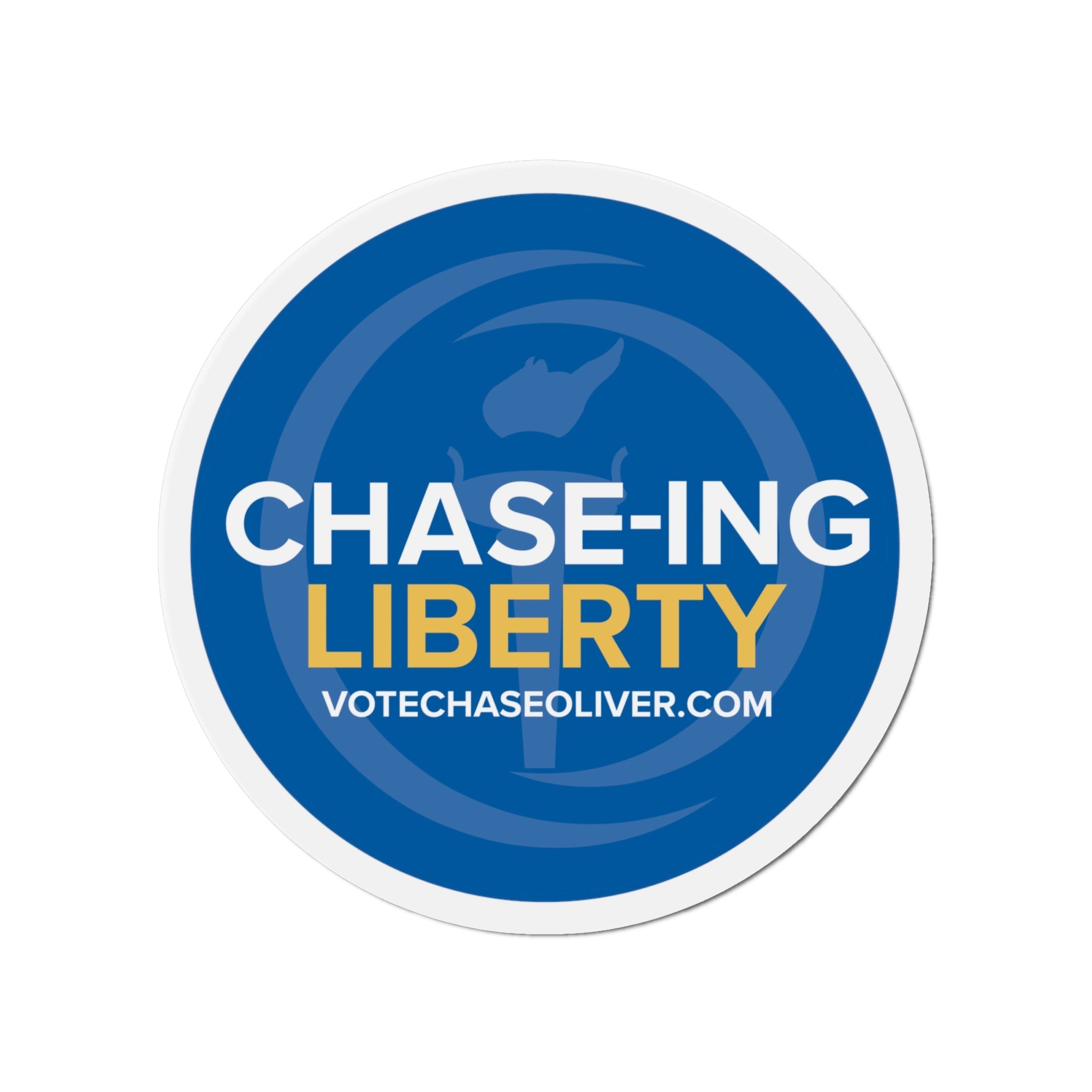 Chase-ing Liberty- Chase Oliver for President Die-Cut Magnets