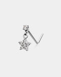 Star Dangle L-Shaped Nose Stud