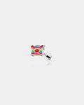 Oufer X Roly Rainbow Pig Internally Threaded Cartilage Stud