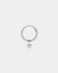 Flower CZ Dangle Daith Septum Ring