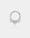 CZ Crown Daith Septum Ring
